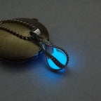 Hollow Luminous Stone Gem Charm Jewelry Pendant Necklace Gifts nowadaysfashion