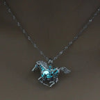 Hollow Luminous Stone Gem Charm Jewelry Pendant Necklace Gifts nowadaysfashion