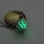 Hollow Luminous Stone Gem Charm Jewelry Pendant Necklace Gifts nowadaysfashion