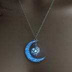 Hollow Luminous Stone Gem Charm Jewelry Pendant Necklace Gifts nowadaysfashion