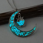 Hollow Luminous Stone Gem Charm Jewelry Pendant Necklace Gifts nowadaysfashion