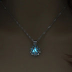 Hollow Luminous Stone Gem Charm Jewelry Pendant Necklace Gifts nowadaysfashion