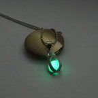 Hollow Luminous Stone Gem Charm Jewelry Pendant Necklace Gifts nowadaysfashion