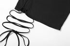 Hollow Out Long Sleeve Bandage Wrap Dress Women Off Shoulder Bodycon Mini Nightclub Dresses nowadaysfashion