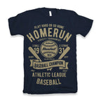 Homerun Baseball Men's Bamboo Viscose/Organic Cotton Short Sleeve Graphic T-Shirt Spun Bamboo