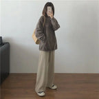 Hooded Sweatshirt Casual Thick Warm Loose Padded Jackets Coat nowadaysfashion