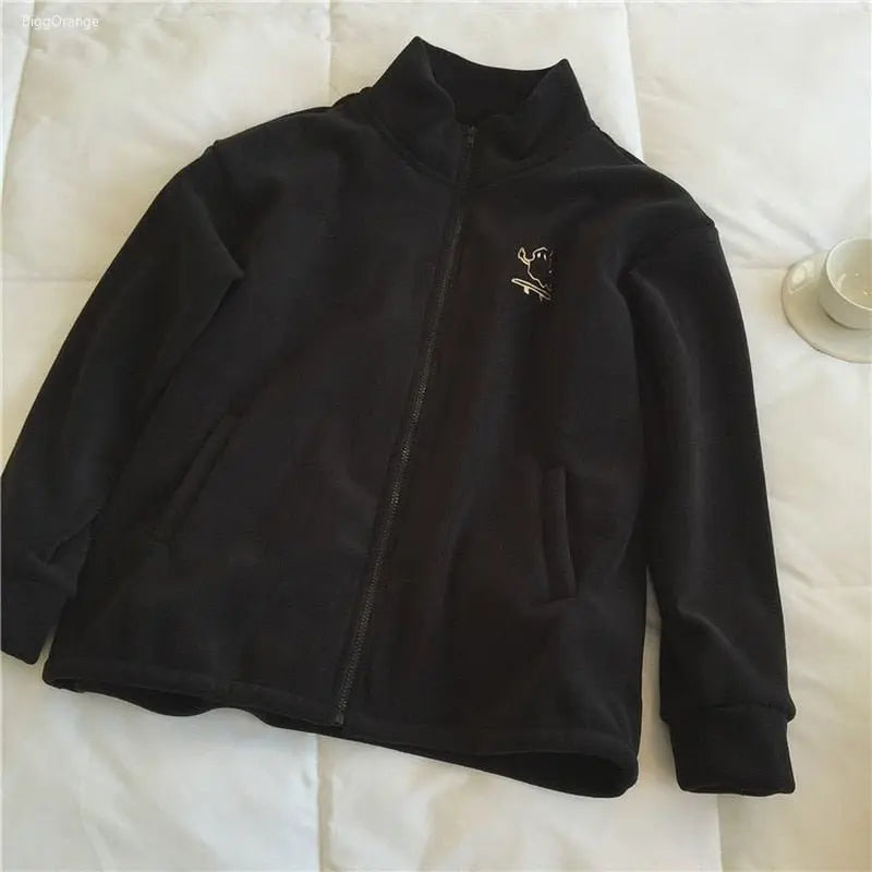 Hooded Sweatshirt Casual Thick Warm Loose Padded Jackets Coat - Blade & Thread