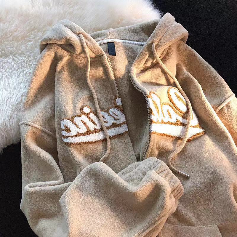 Hooded Sweatshirt Casual Thick Warm Loose Padded Jackets Coat - Blade & Thread