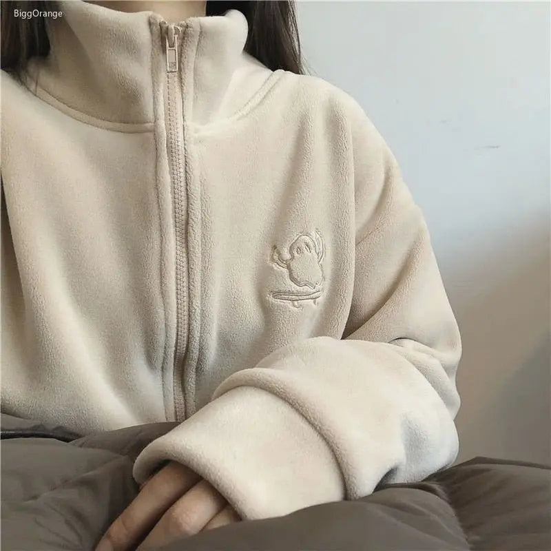 Hooded Sweatshirt Casual Thick Warm Loose Padded Jackets Coat nowadaysfashion