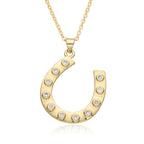 horseshoe necklace 25mm nowadaysfashion