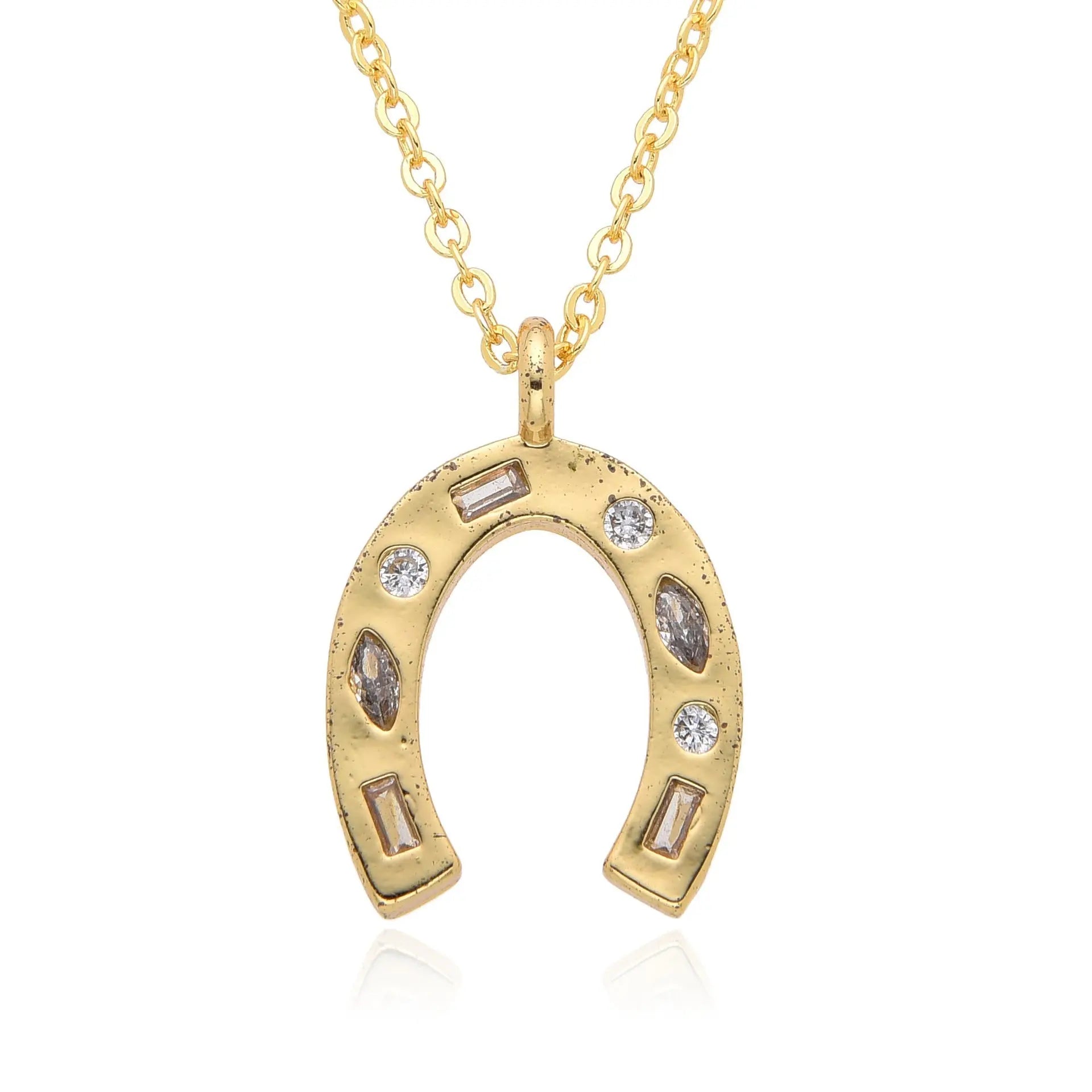 horseshoe necklace 25mm nowadaysfashion