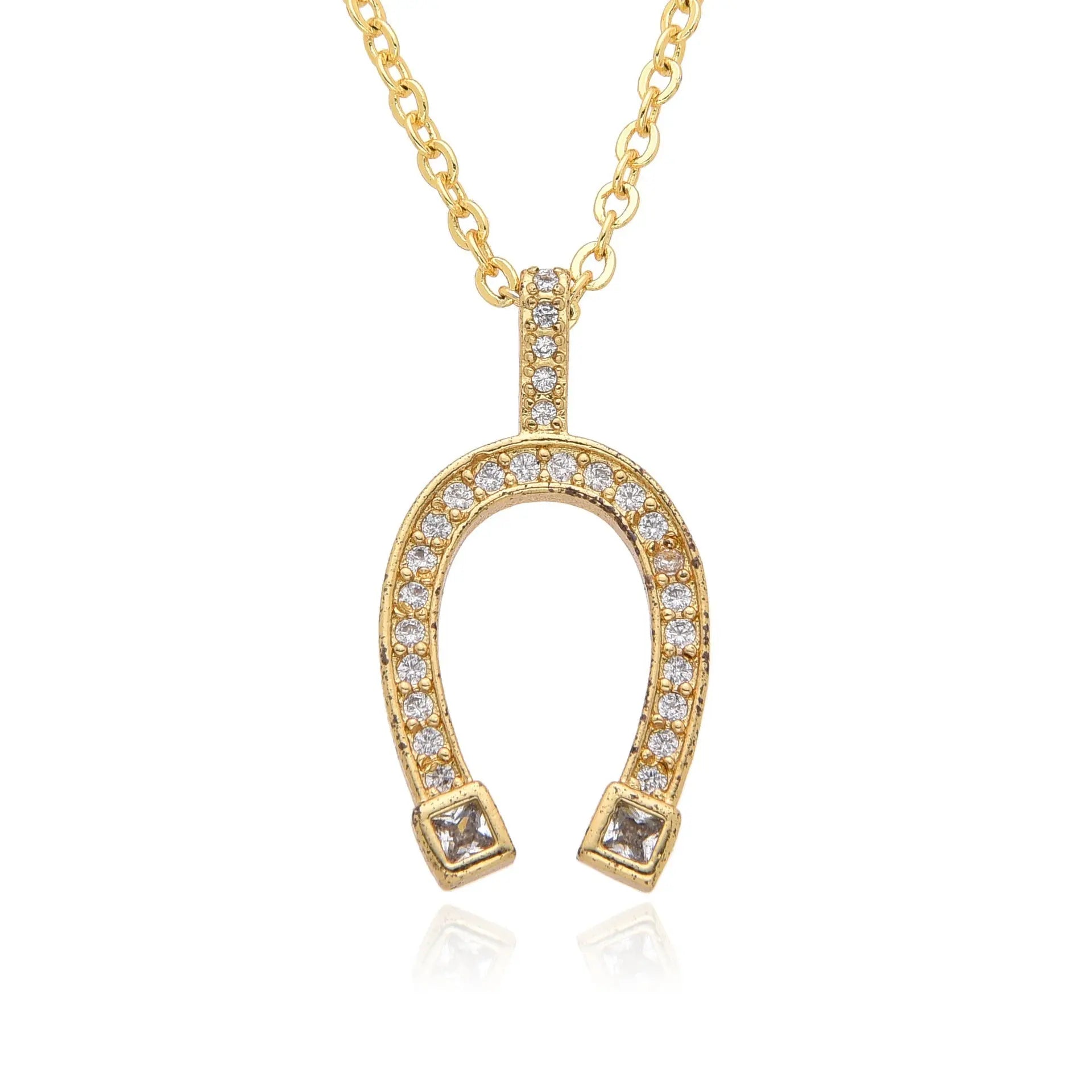 horseshoe necklace 25mm nowadaysfashion