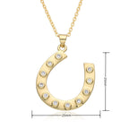 horseshoe necklace 25mm nowadaysfashion