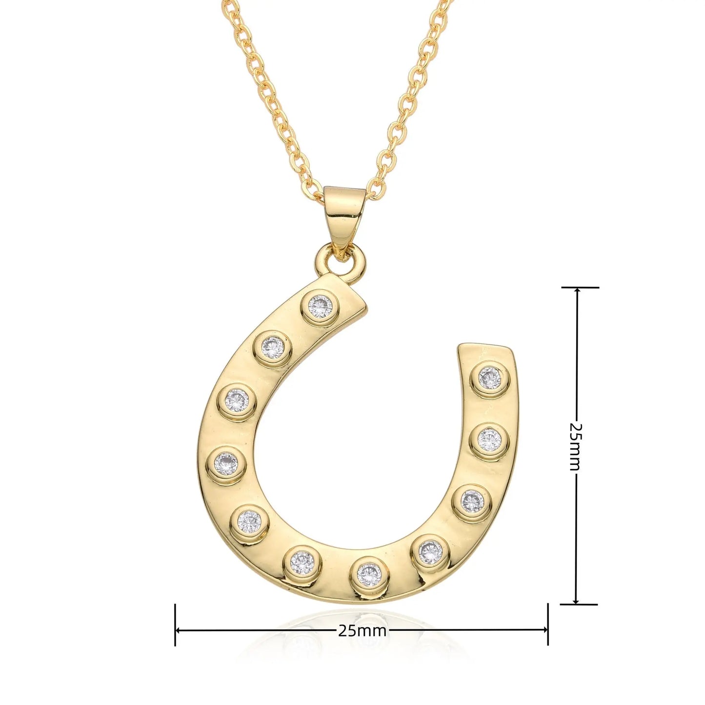 horseshoe necklace 25mm - Blade & Thread