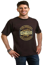 HOT ROO Men's Bamboo Viscose/Organic Cotton Short Sleeve Graphic T-Shirt Spun Bamboo