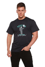 HOUSTON Men's Bamboo Viscose/Organic Cotton Short Sleeve Graphic T-Shirt Spun Bamboo