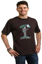 HOUSTON Men's Bamboo Viscose/Organic Cotton Short Sleeve Graphic T-Shirt Spun Bamboo