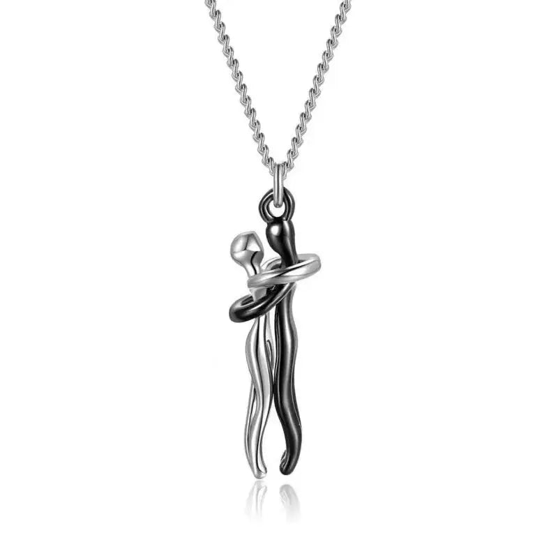 Hug Necklace Enbrace Couple Pendant - Blade & Thread