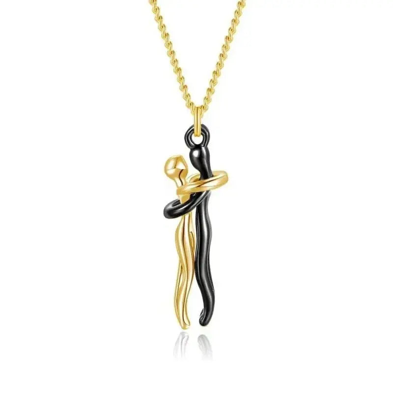 Hug Necklace Enbrace Couple Pendant - Blade & Thread