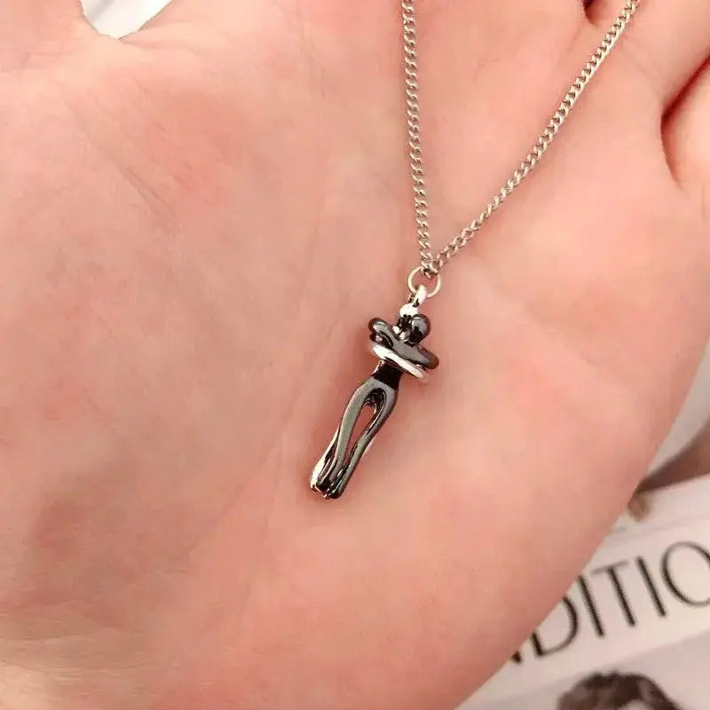 Hug Necklace Enbrace Couple Pendant - Blade & Thread