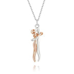 Hug Necklace Enbrace Couple Pendant nowadaysfashion