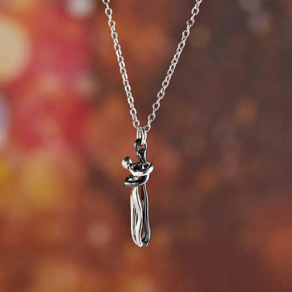 Hug Necklace Enbrace Couple Pendant - Blade & Thread