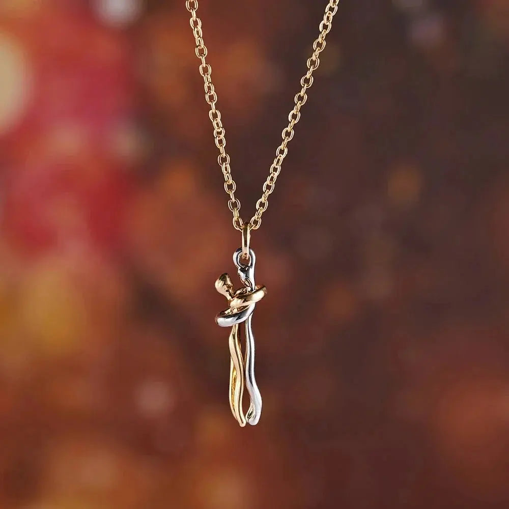 Hug Necklace Enbrace Couple Pendant - Blade & Thread