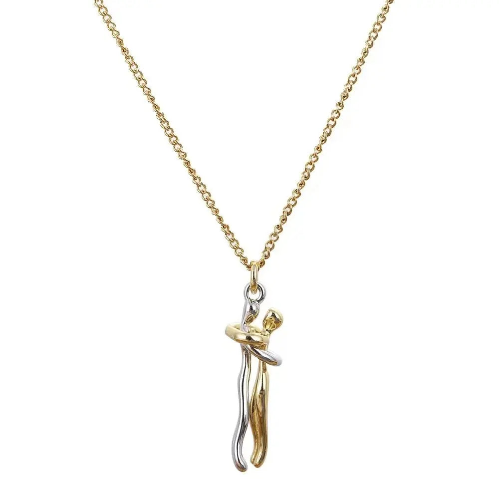 Hug Necklace Enbrace Couple Pendant nowadaysfashion