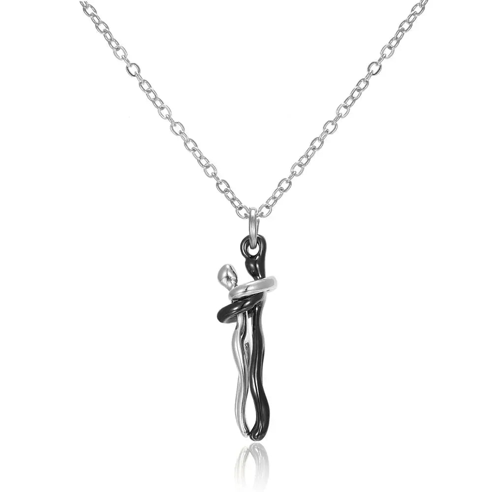 Hug Necklace Enbrace Couple Pendant - Blade & Thread