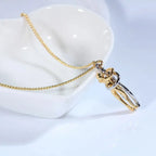 Hug Necklace Enbrace Couple Pendant nowadaysfashion