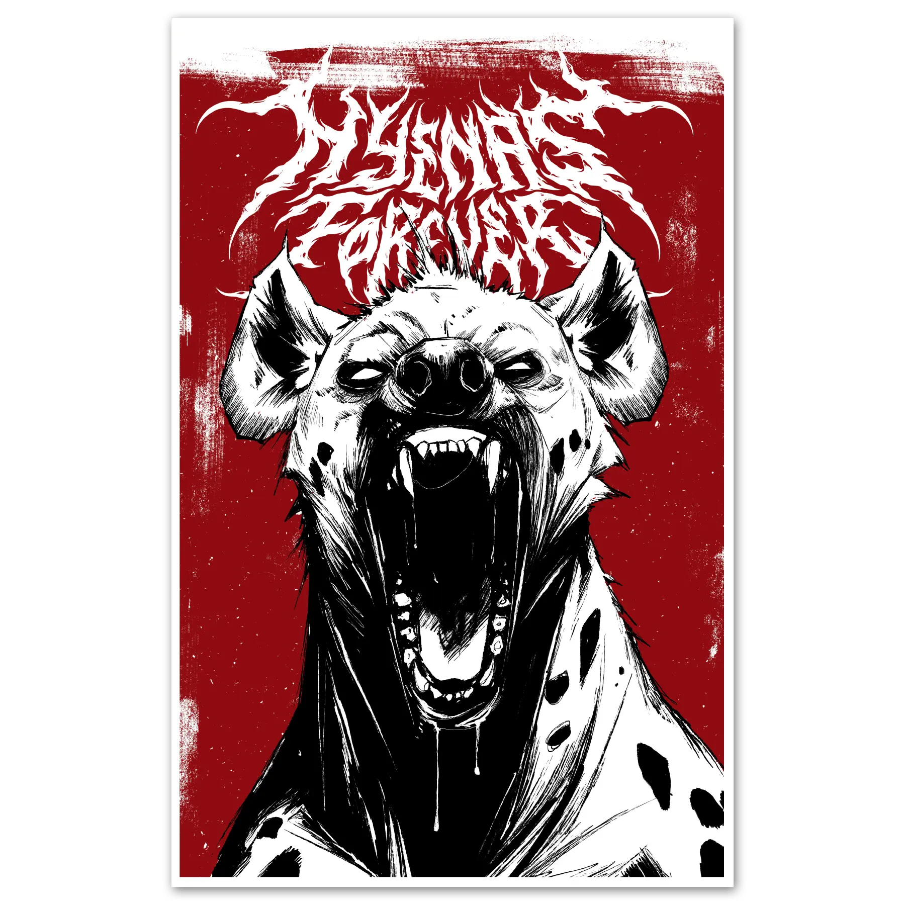 Hyenas Forever Print Any Means Necessary Clothing