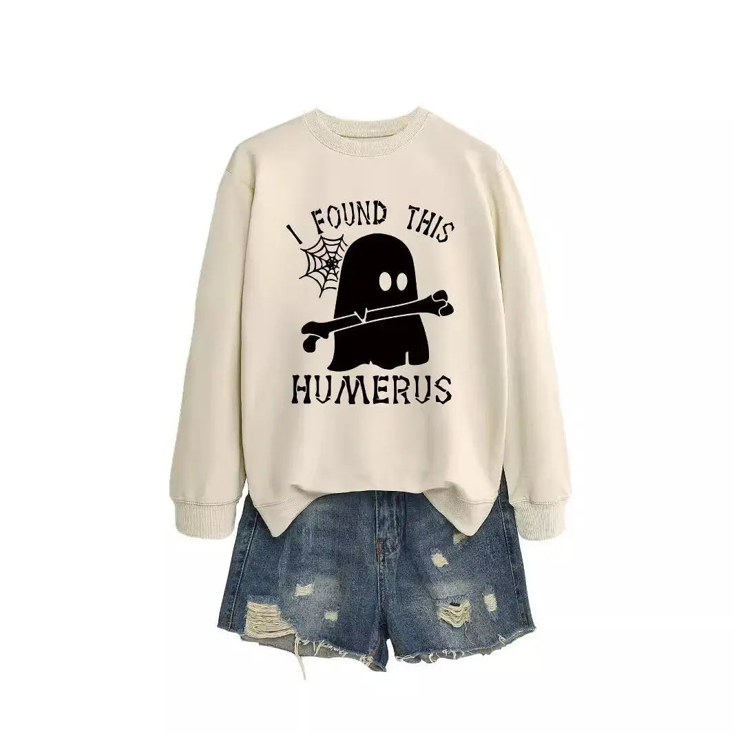 I FOUND THIS HUMERUS round neck loose sweatshirt - Blade & Thread