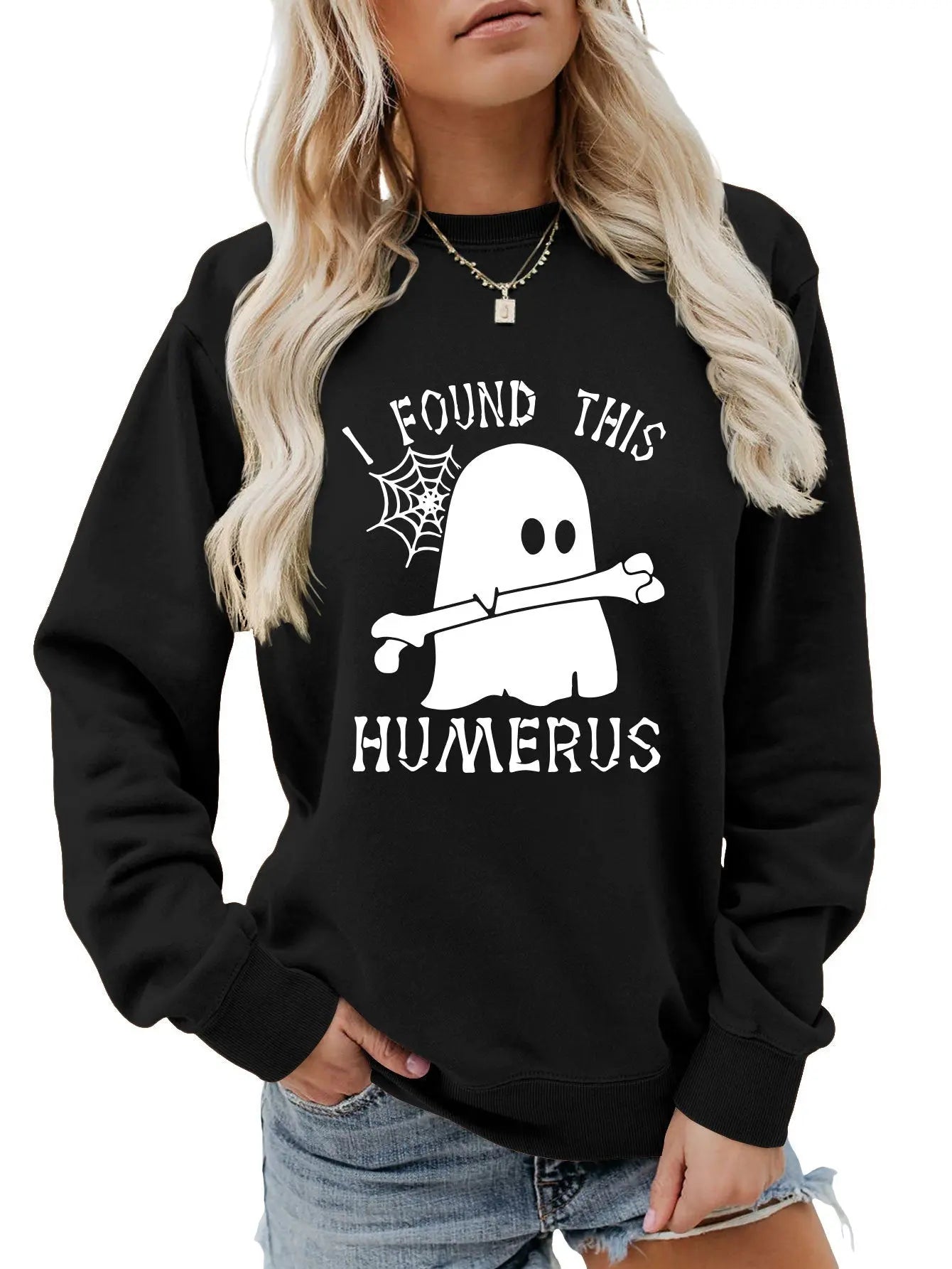 I FOUND THIS HUMERUS round neck loose sweatshirt nowadaysfashion