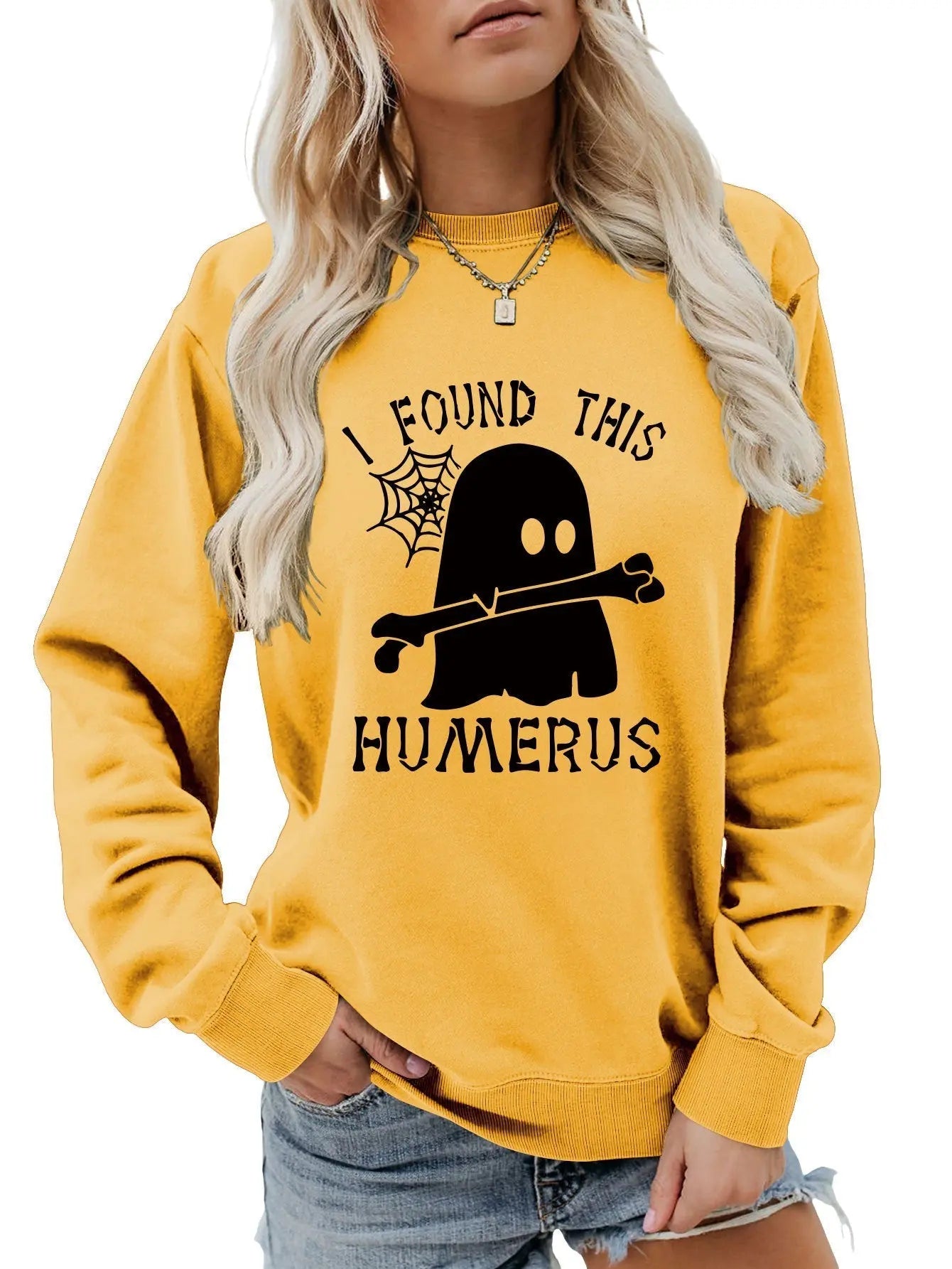 I FOUND THIS HUMERUS round neck loose sweatshirt - Blade & Thread