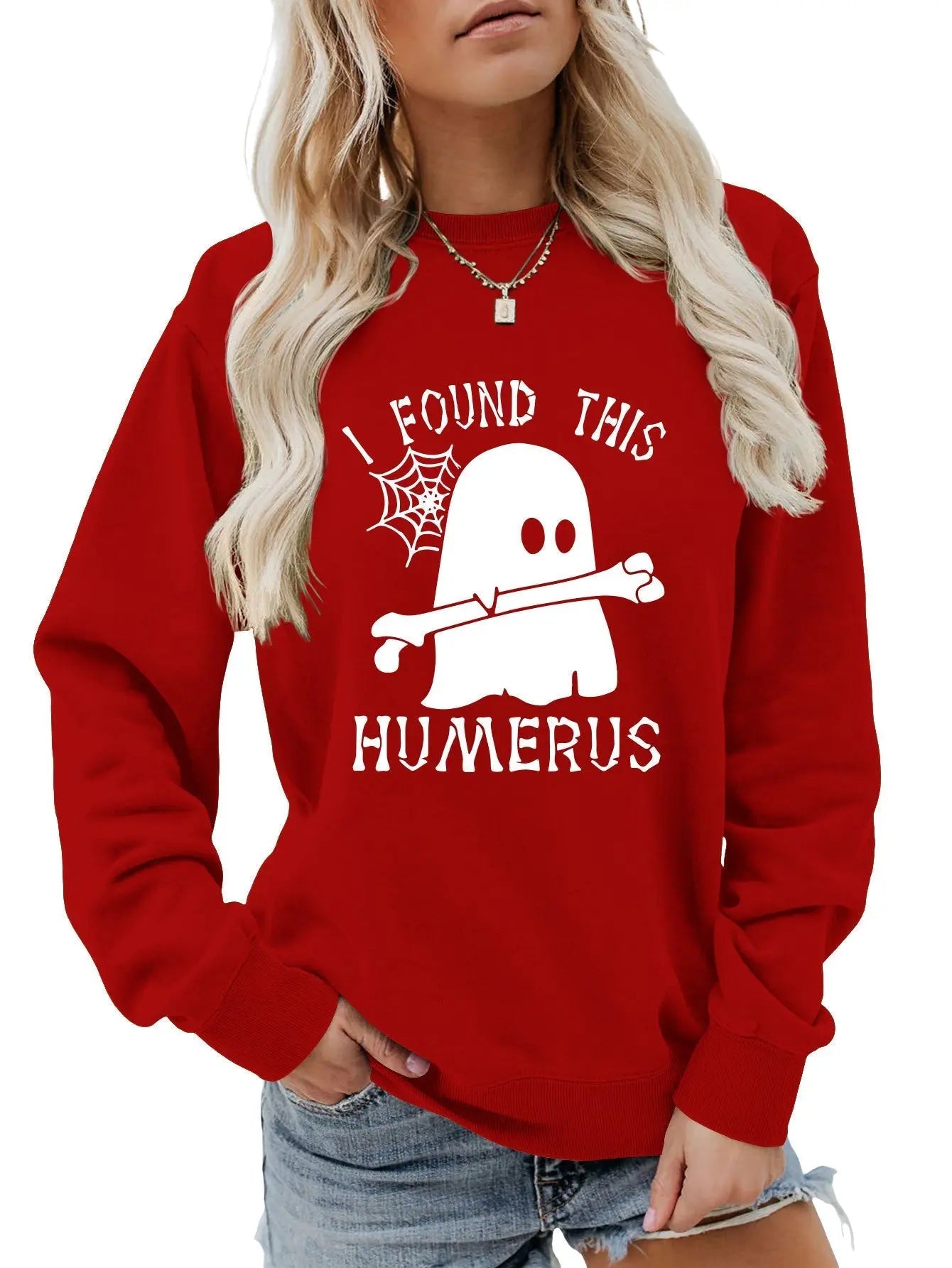 I FOUND THIS HUMERUS round neck sweatshirt - Blade & Thread