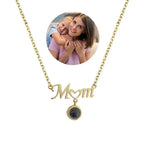 I love you love heart mom mother's Day projection Necklace nowadaysfashion