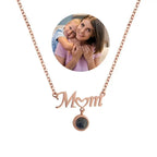 I love you love heart mom mother's Day projection Necklace nowadaysfashion