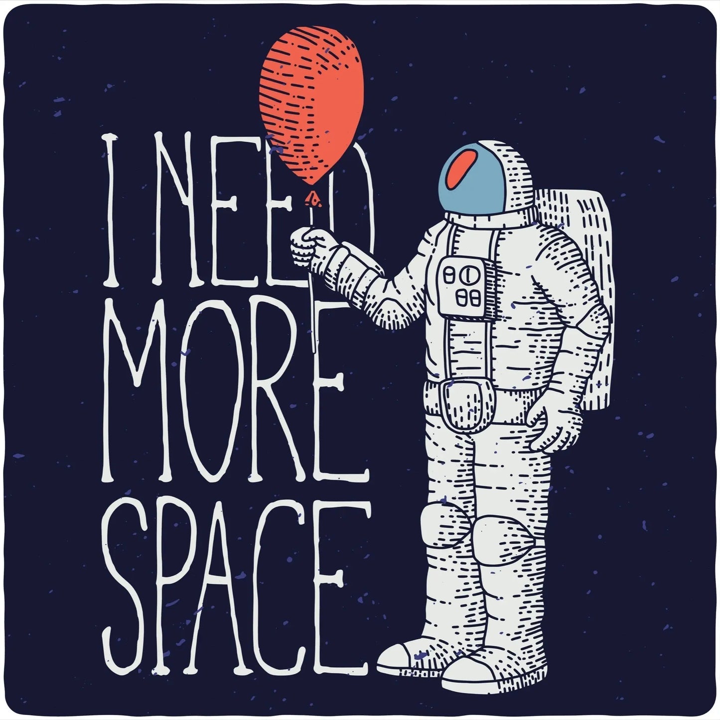 I need more space Men's Bamboo Viscose/Organic Cotton Short Sleeve Graphic T-Shirt - Blade & Thread