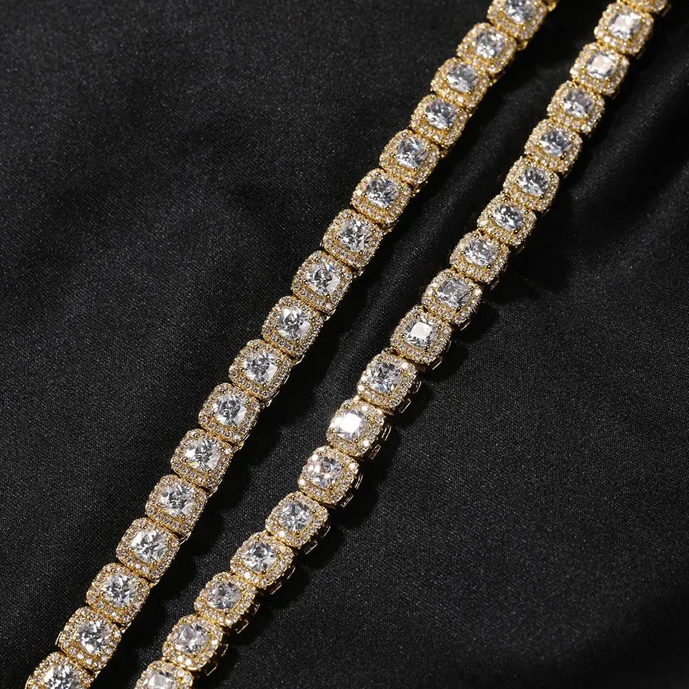 Iced Out Tennis Chain Cubic Zirconia CZ Hip Hop Necklace - Blade & Thread