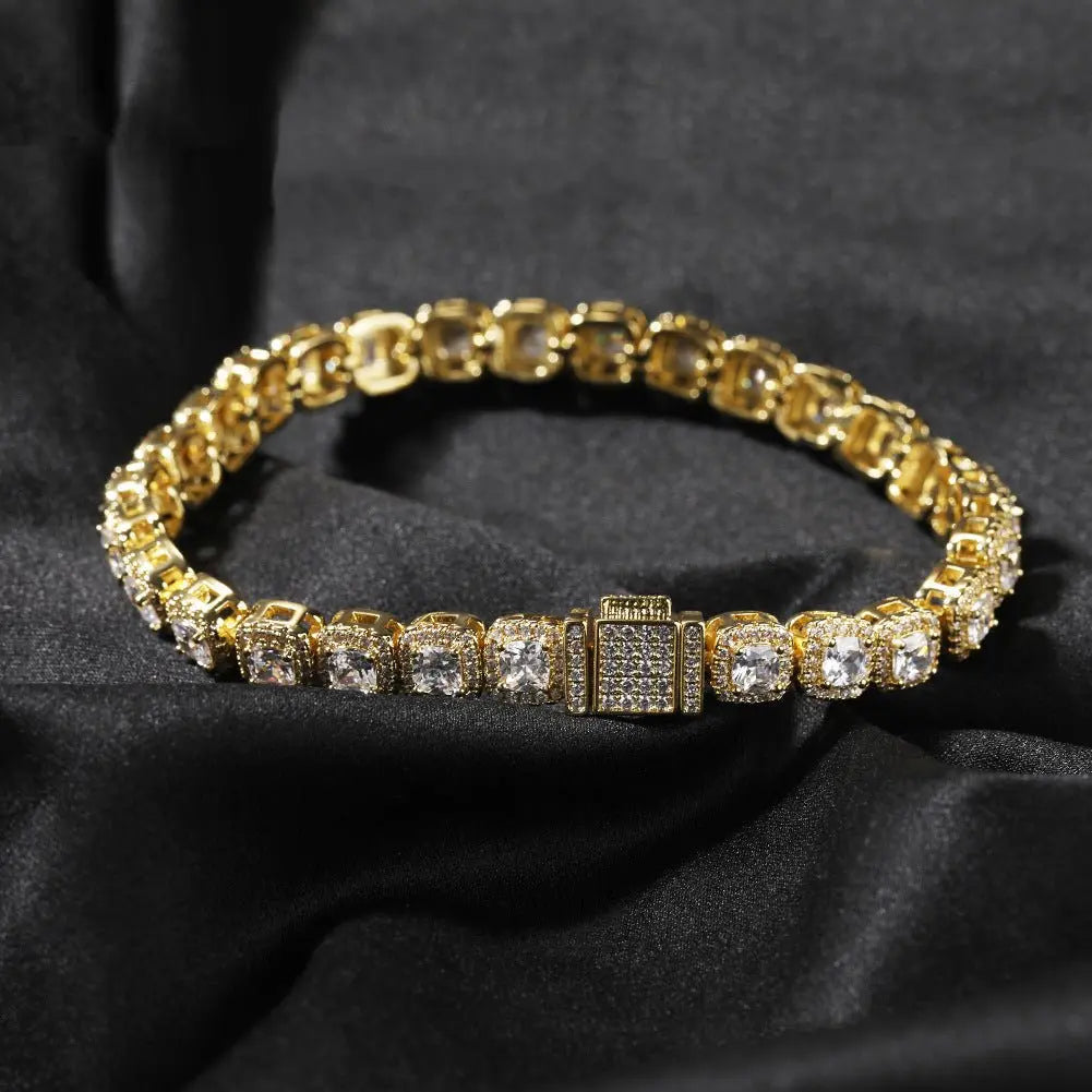Iced Out Tennis Chain Cubic Zirconia CZ Hip Hop Necklace - Blade & Thread