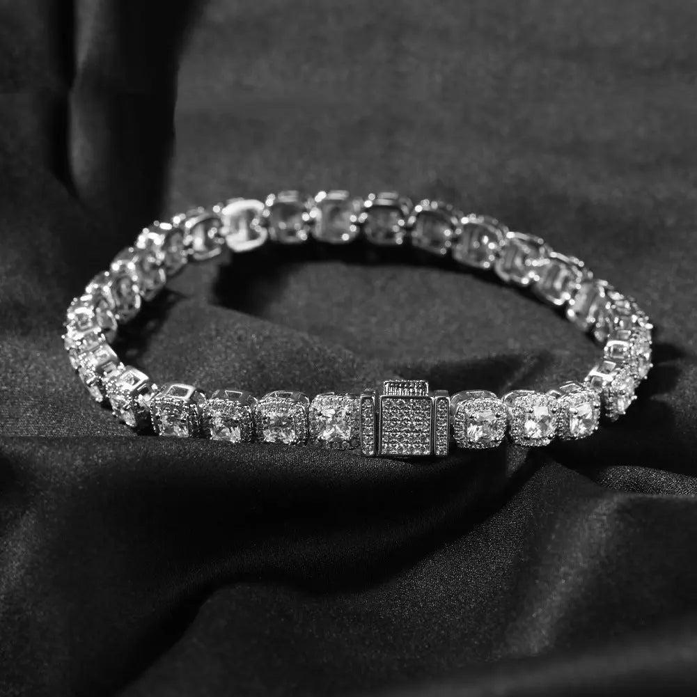 Iced Out Tennis Chain Cubic Zirconia CZ Hip Hop Necklace - Blade & Thread