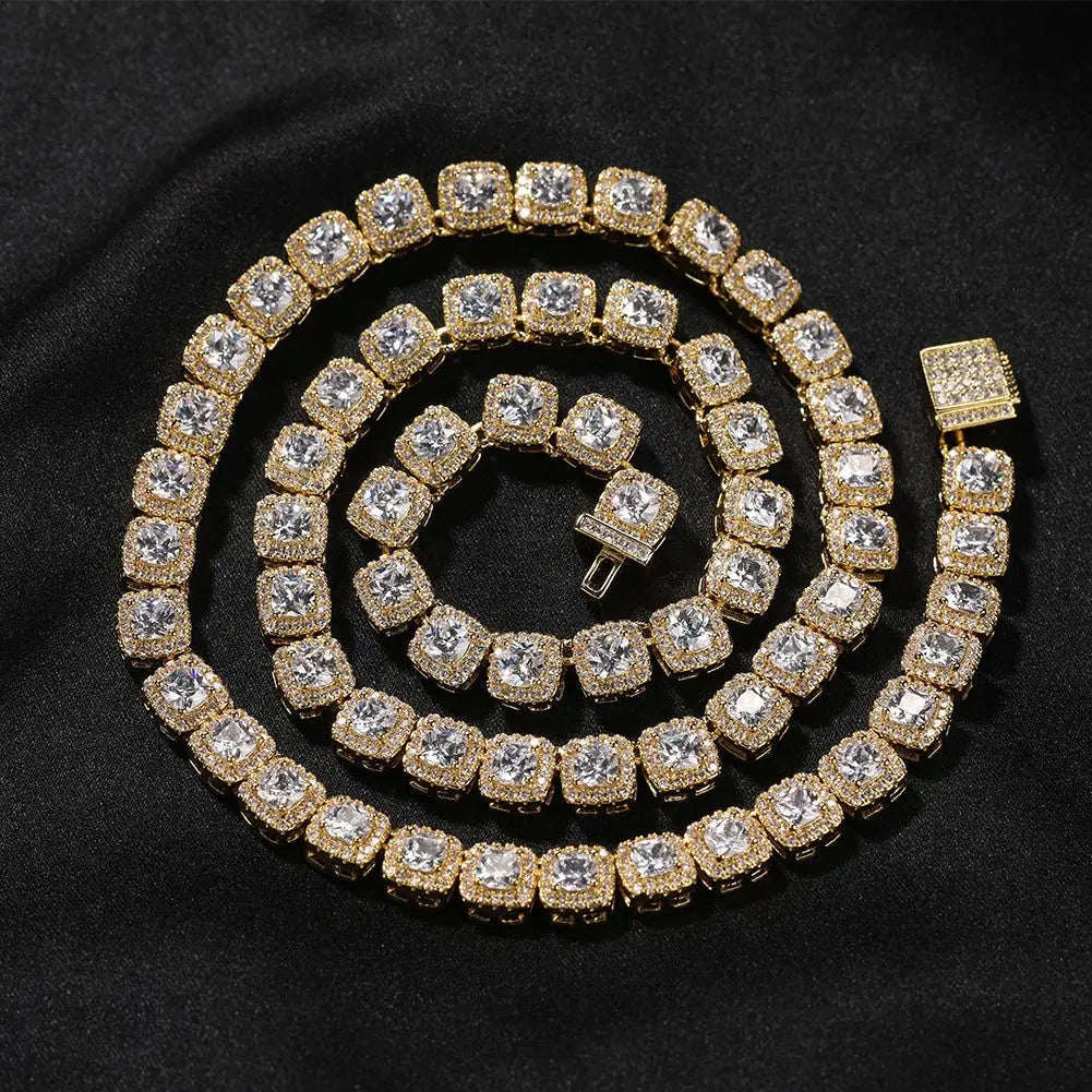 Iced Out Tennis Chain Cubic Zirconia CZ Hip Hop Necklace - Blade & Thread