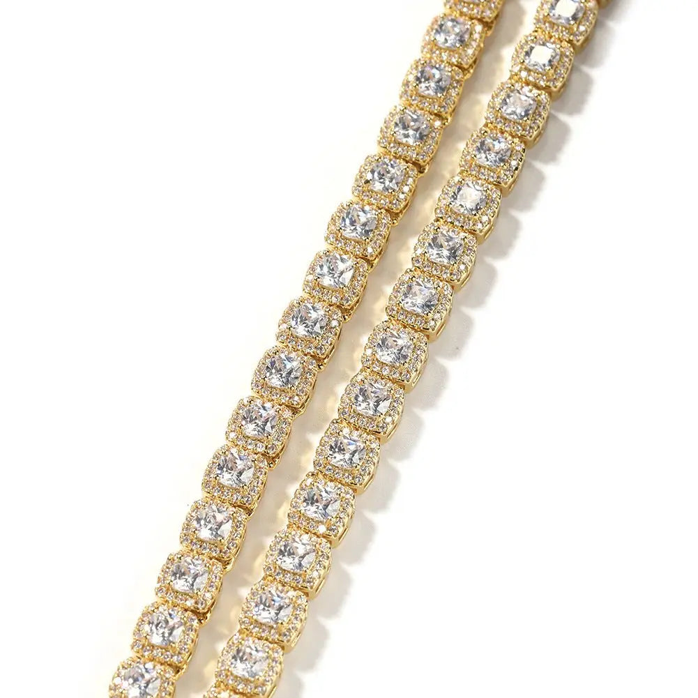 Iced Out Tennis Chain Cubic Zirconia CZ Hip Hop Necklace - Blade & Thread