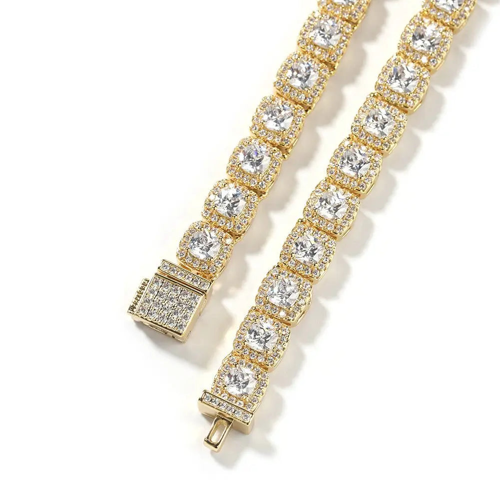 Iced Out Tennis Chain Cubic Zirconia CZ Hip Hop Necklace - Blade & Thread