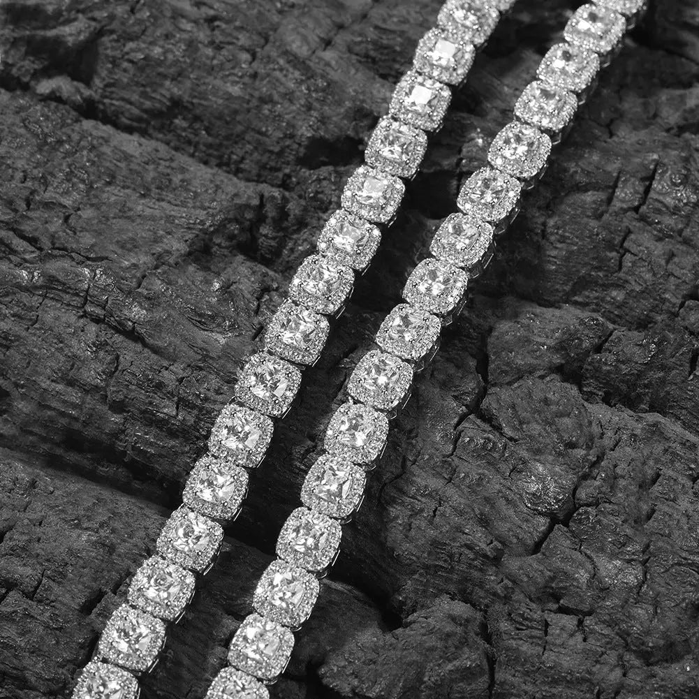 Iced Out Tennis Chain Cubic Zirconia CZ Hip Hop Necklace - Blade & Thread