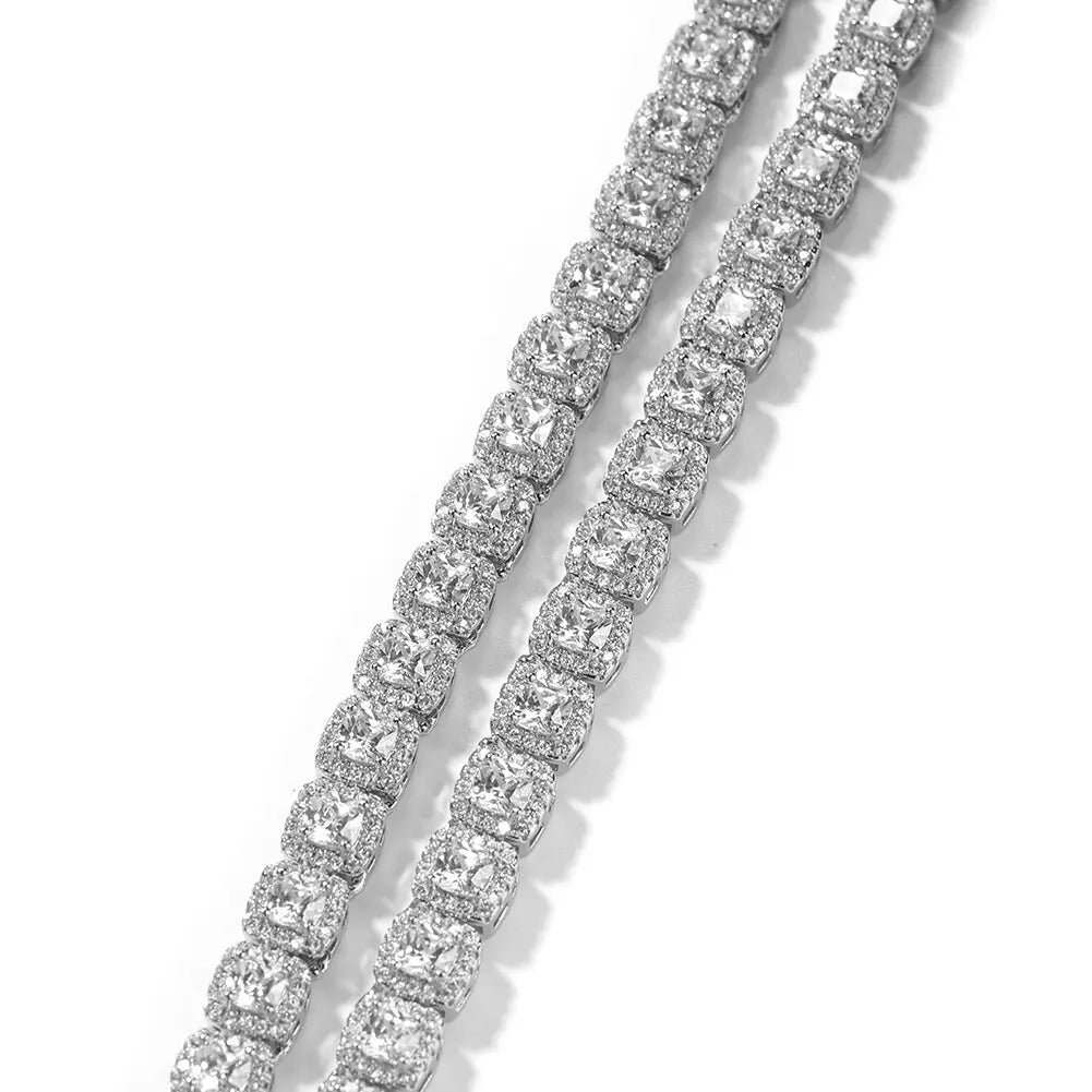 Iced Out Tennis Chain Cubic Zirconia CZ Hip Hop Necklace - Blade & Thread