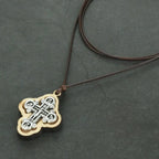ICXC Wooden Saint Cross Pendant Necklaces nowadaysfashion