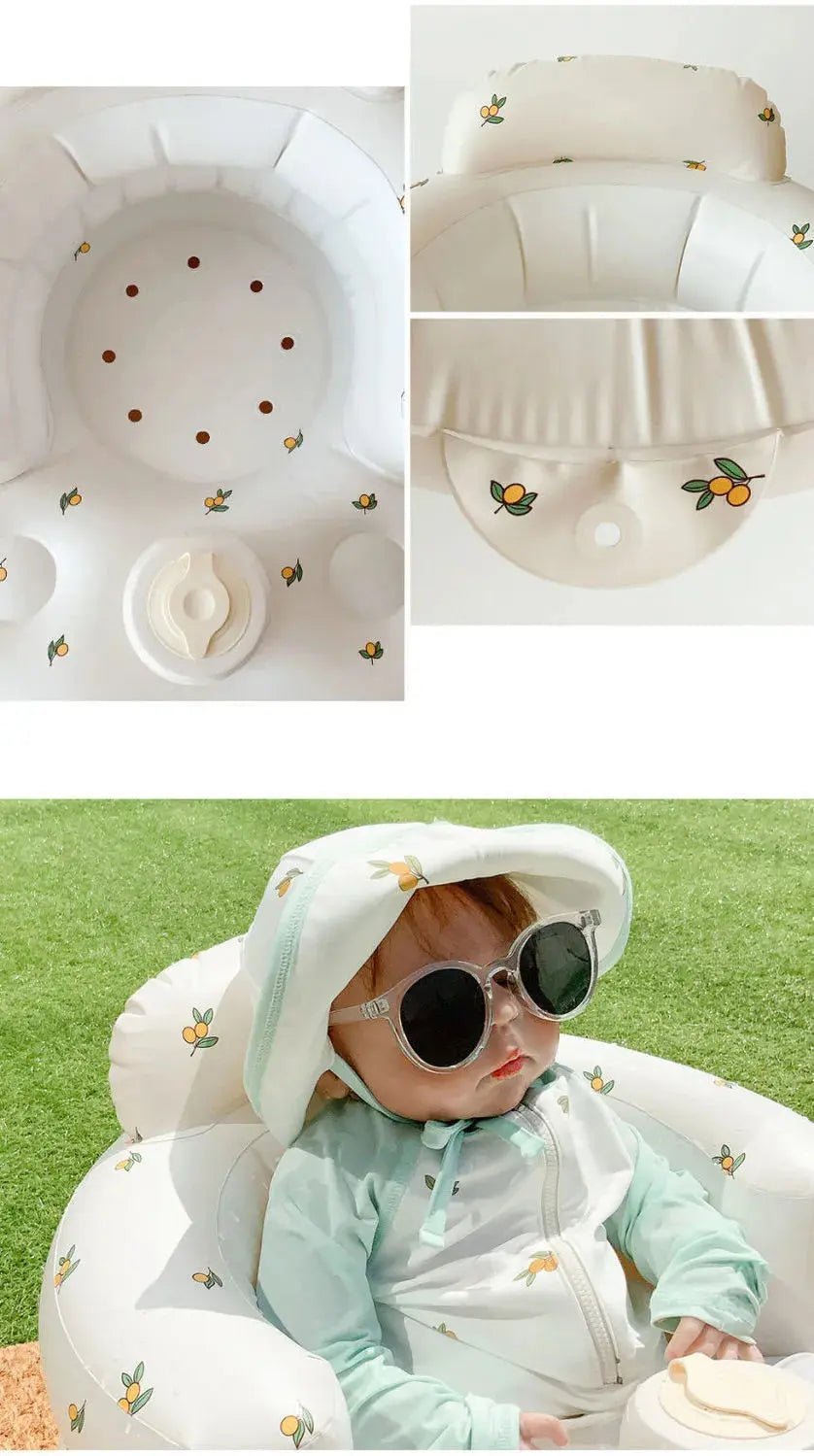Inflatable Baby Chair for Dining & Bath - Blade & Thread