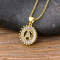 Initial Letter Necklace 26 Letters Charm Gold Name Necklace Pendant nowadaysfashion