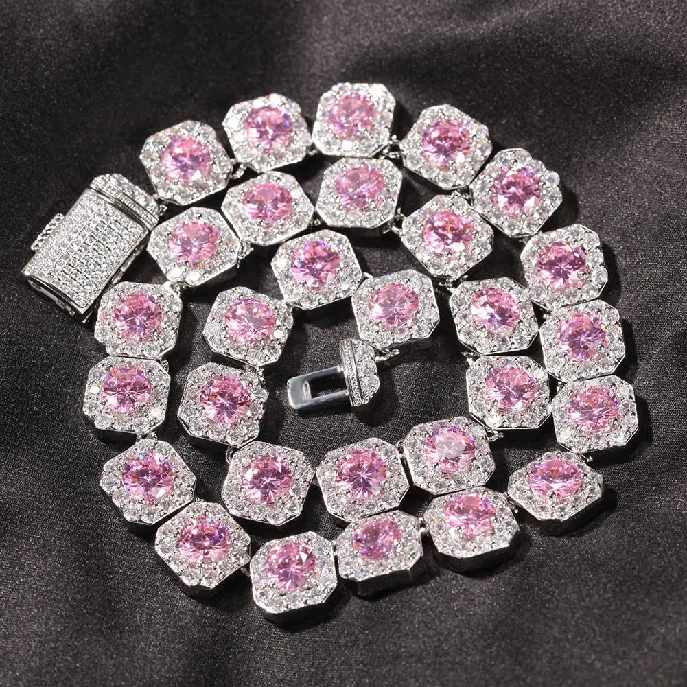 Inlaid Zircon Rock Sugar Necklace Trendy Personality Necklace - Blade & Thread